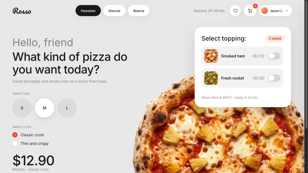 Fable 5.1 pizza builder preview