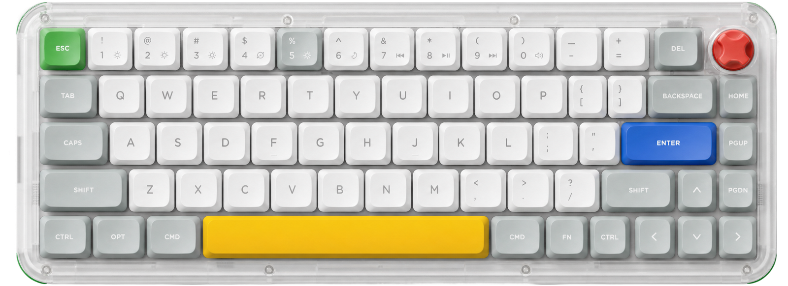 NuPhy Kick75 keyboard, top view